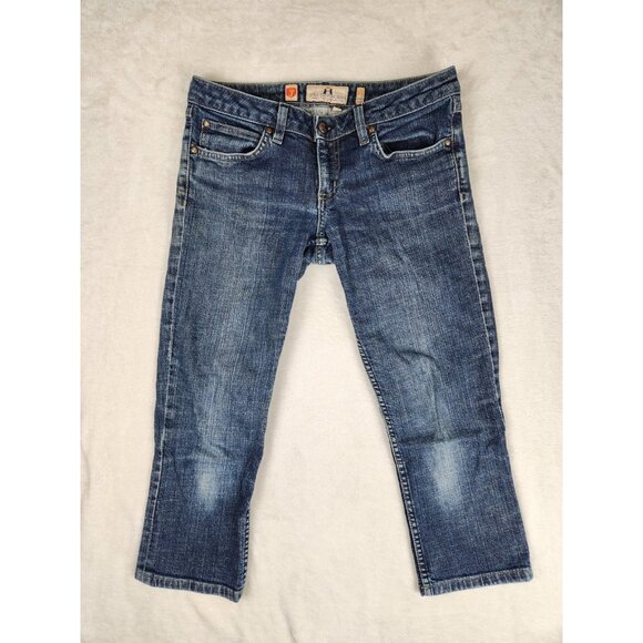 Vintage Juicy Couture Capri Blue Denim Jeans Women's 28 Waist Made In USA - Picture 1 of 15